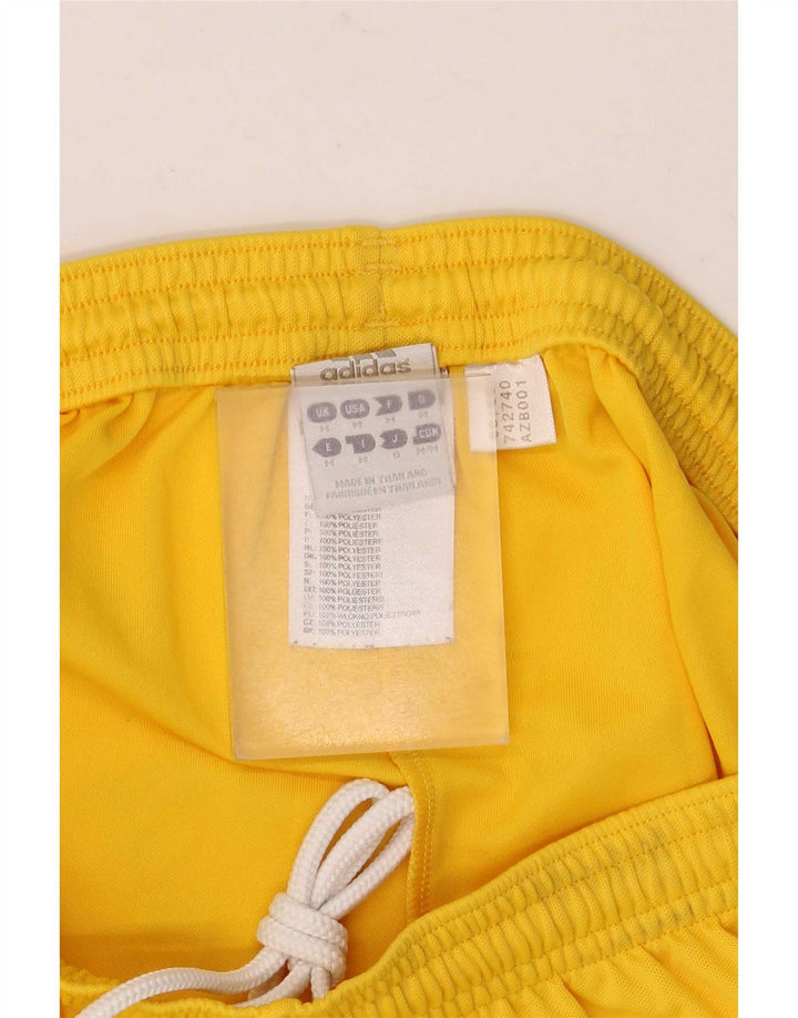 Pantaloncini sportivi Adidas Climalite Graphic da uomo in poliestere giallo medio