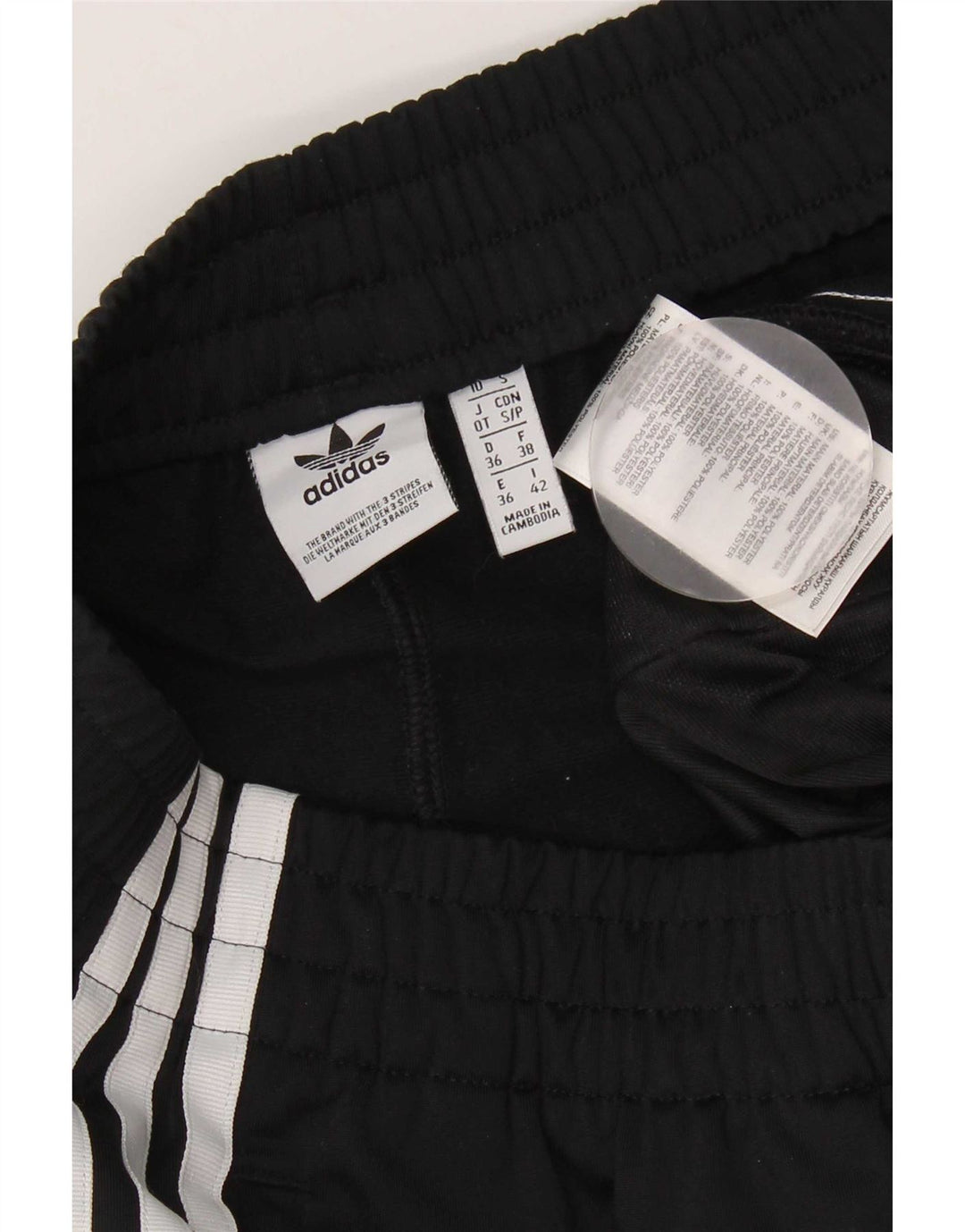 Pantaloncini sportivi Adidas da donna UK 10 piccoli poliestere nero