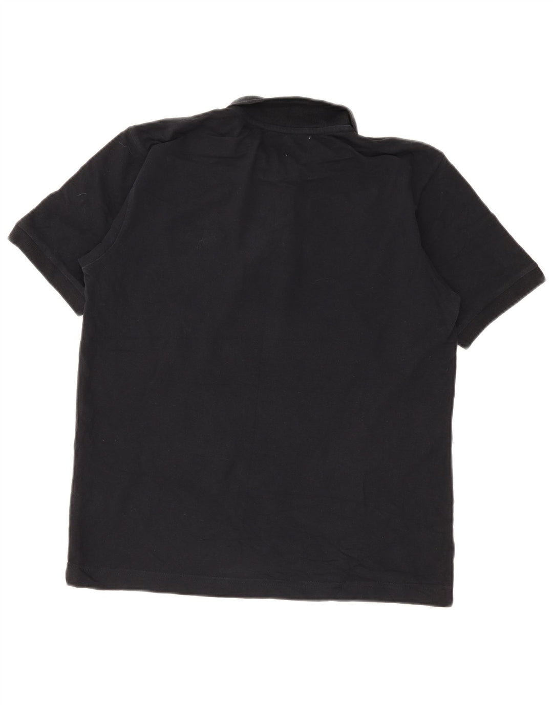 Polo Kappa Uomo Media Nera In Cotone