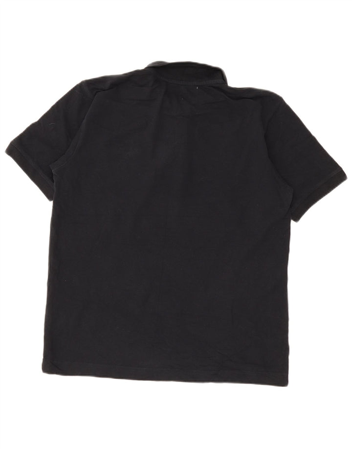 Polo Kappa Uomo Media Nera In Cotone