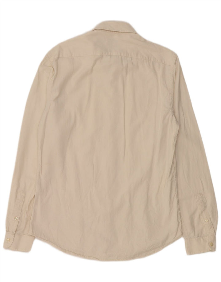 Camicia Zara da uomo dalla vestibilità comoda, colore bianco sporco medio