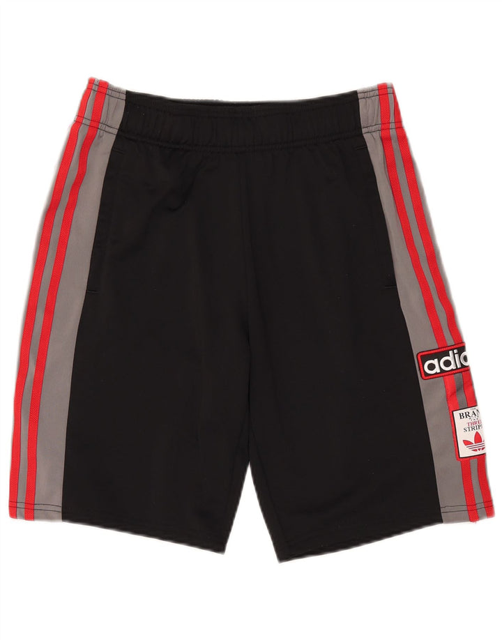 Pantaloncini sportivi Adidas da ragazzo con grafica 15-16 anni in poliestere color block nero