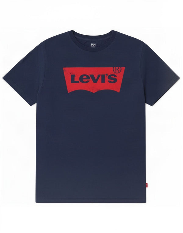 T-shirt grafica da uomo Levi's Top Small in cotone blu navy