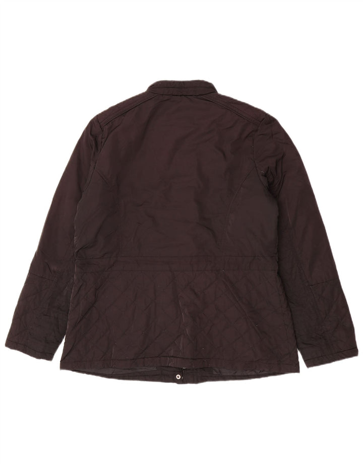 Giacca trapuntata da donna Marks & Spencer UK 14 grande poliestere nero