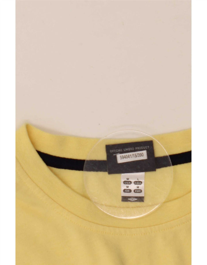 T-shirt da uomo Umbro Top giallo medio in poliestere