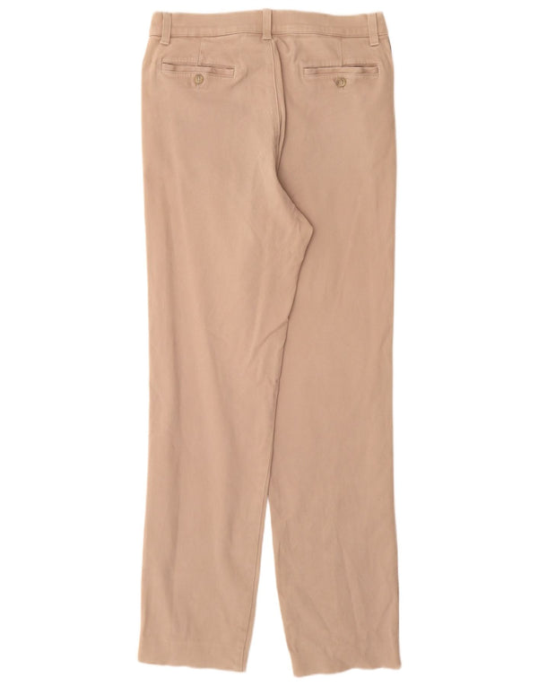 Pantaloni casual dritti da donna Armani IT 48 medio W32 L32 Cotone beige
