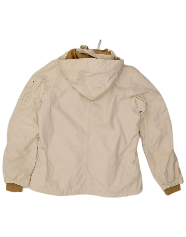 Giacca a vento con cappuccio da donna The North Face UK 16 Large nylon bianco
