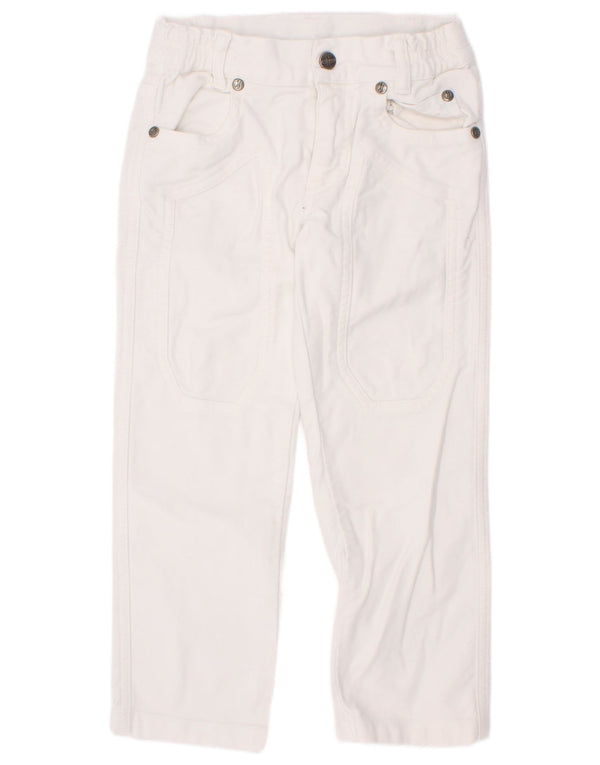 Pantaloni casual dritti Jeckerson per ragazzi 3-4 anni W20 L17 cotone bianco