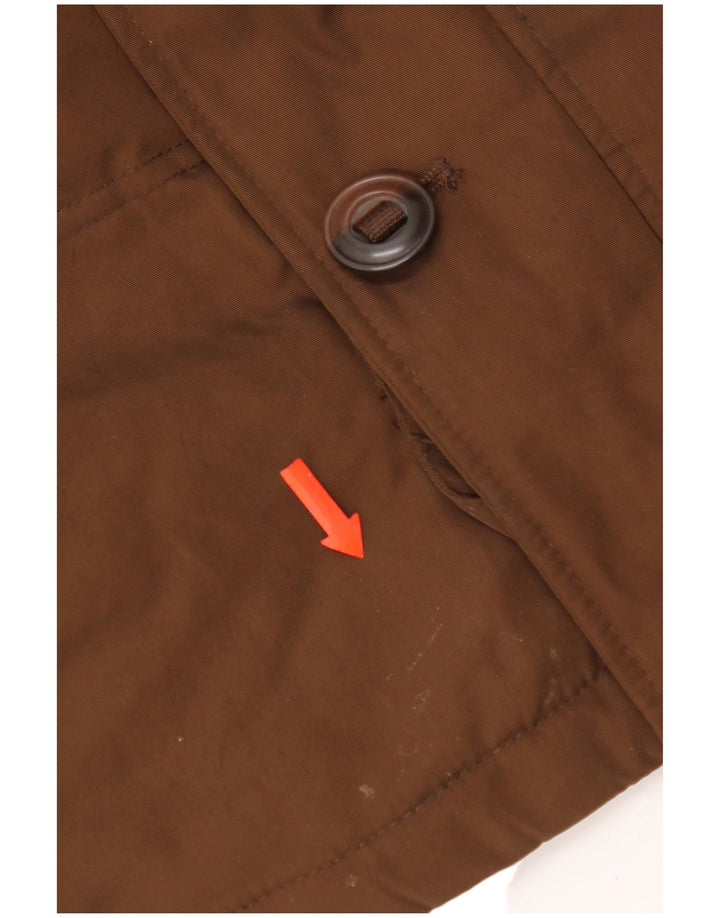 Giacca imbottita con cappuccio Marks & Spencer da uomo Blue Harbour UK 38 Marrone medio
