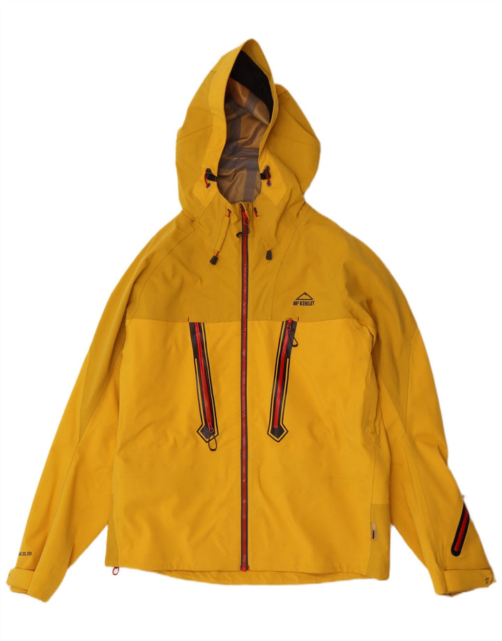 Giacca antipioggia con cappuccio da uomo McKinley UK 38 giallo medio