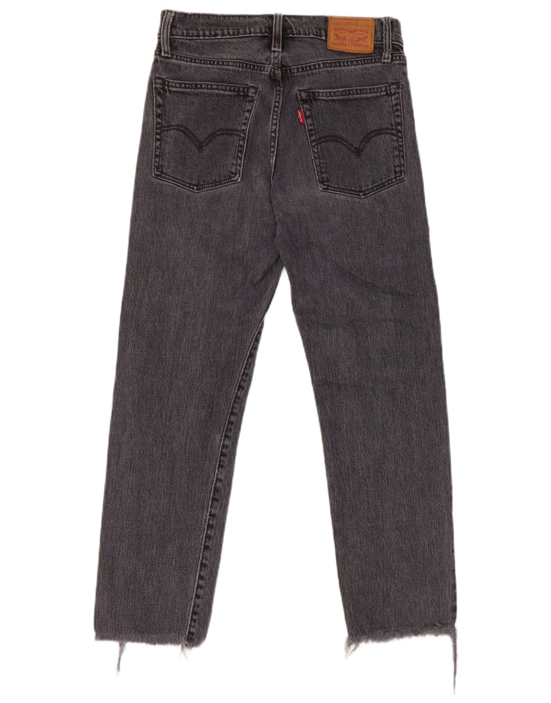 Jeans dritti da donna Levi's W27 L26 cotone grigio