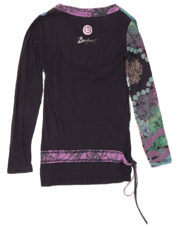 Desigual Donna Camicetta a Maniche Lunghe Top UK 12 Medio Multicolore Floreale