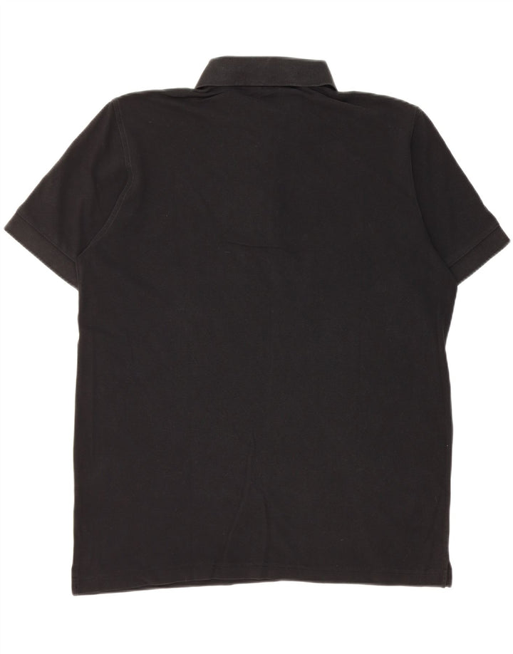 Polo da uomo Hugo Boss grande in cotone nero