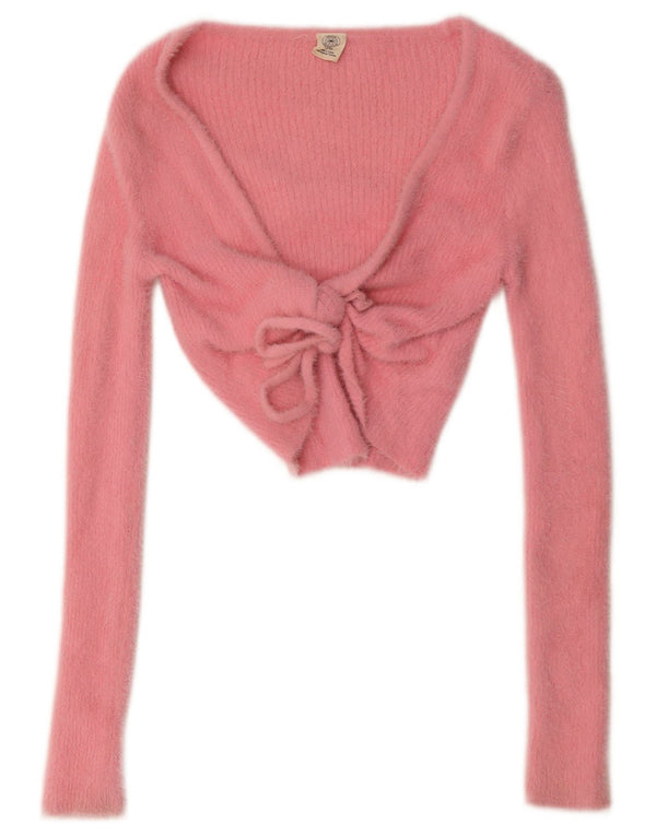 Top corto da donna Urban Outfitters UK 6 XS rosa poliammide