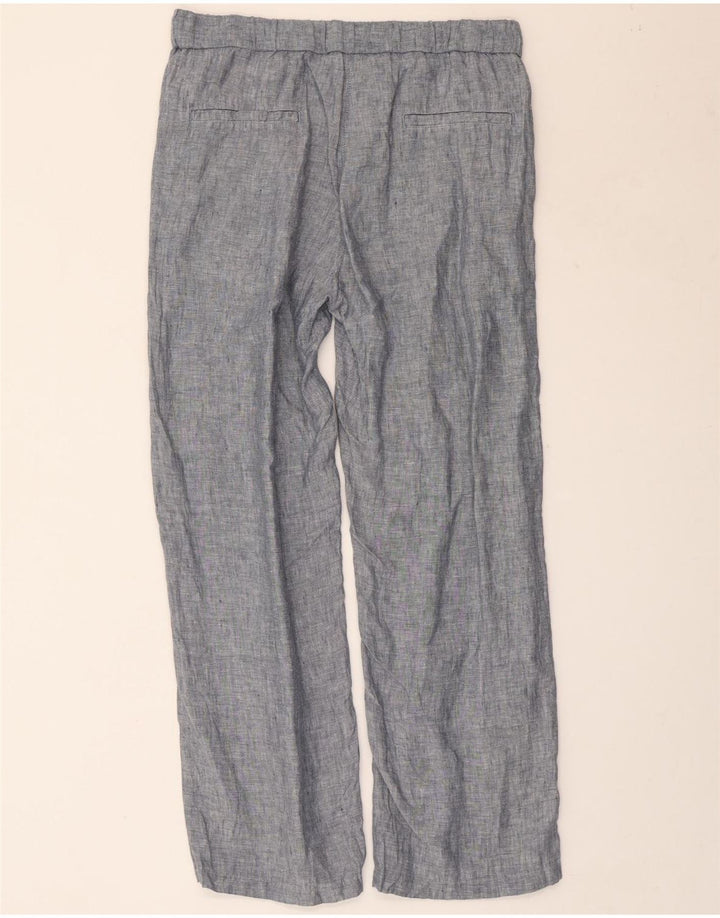 Pantaloni chino con ancoraggio a gamba larga da donna DACK'S piccoli W30 L27 blu