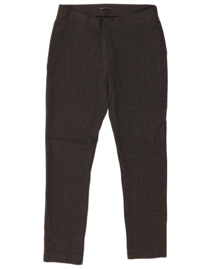 Leggings corti da donna Marks & Spencer UK 12 Viscosa grigio medio