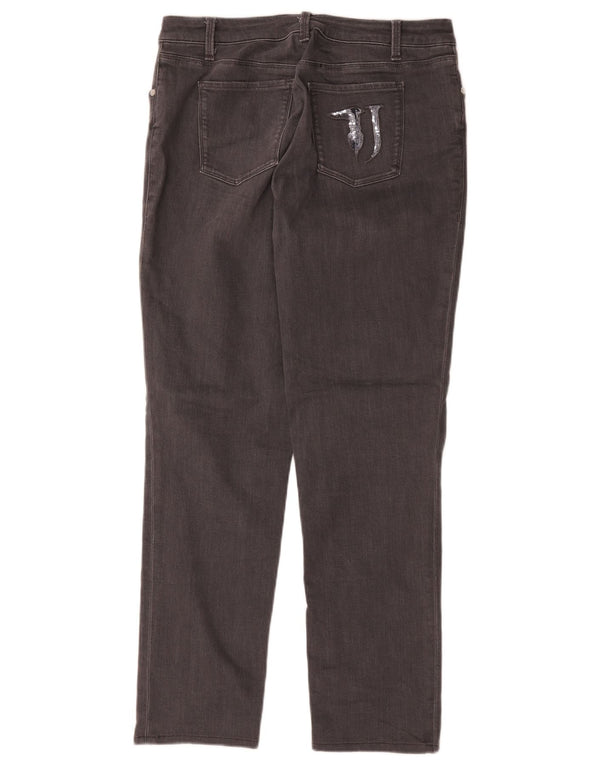 Jeans Dritti Donna Trussardi W36 L29 Cotone Grigio