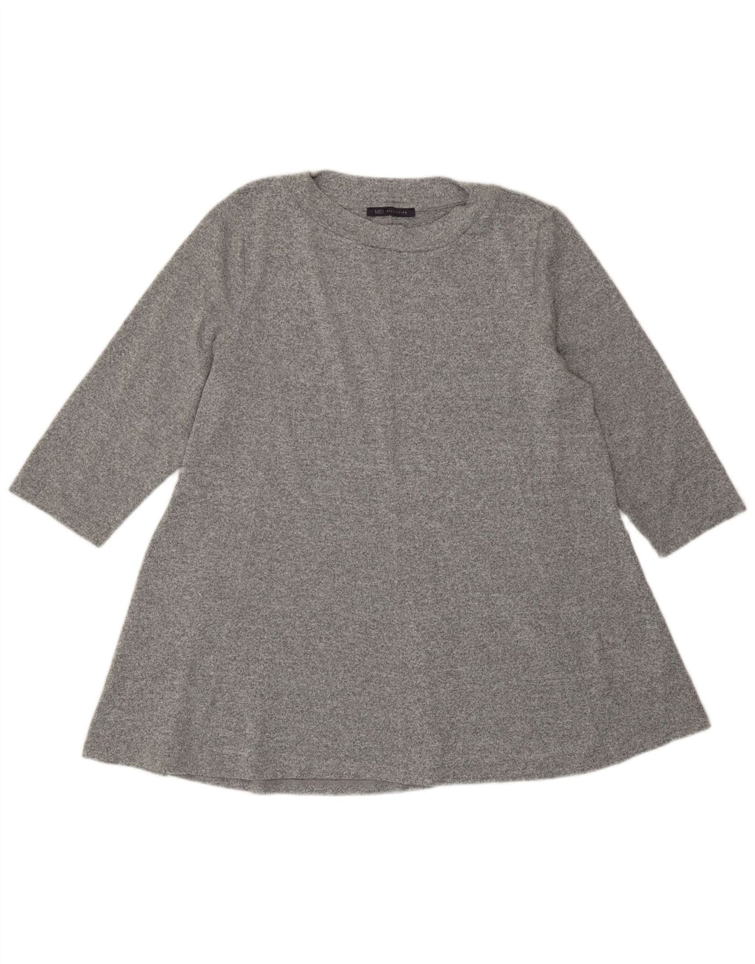 Top camicetta da donna Marks & Spencer UK 20 2XL Poliestere chiazzato grigio