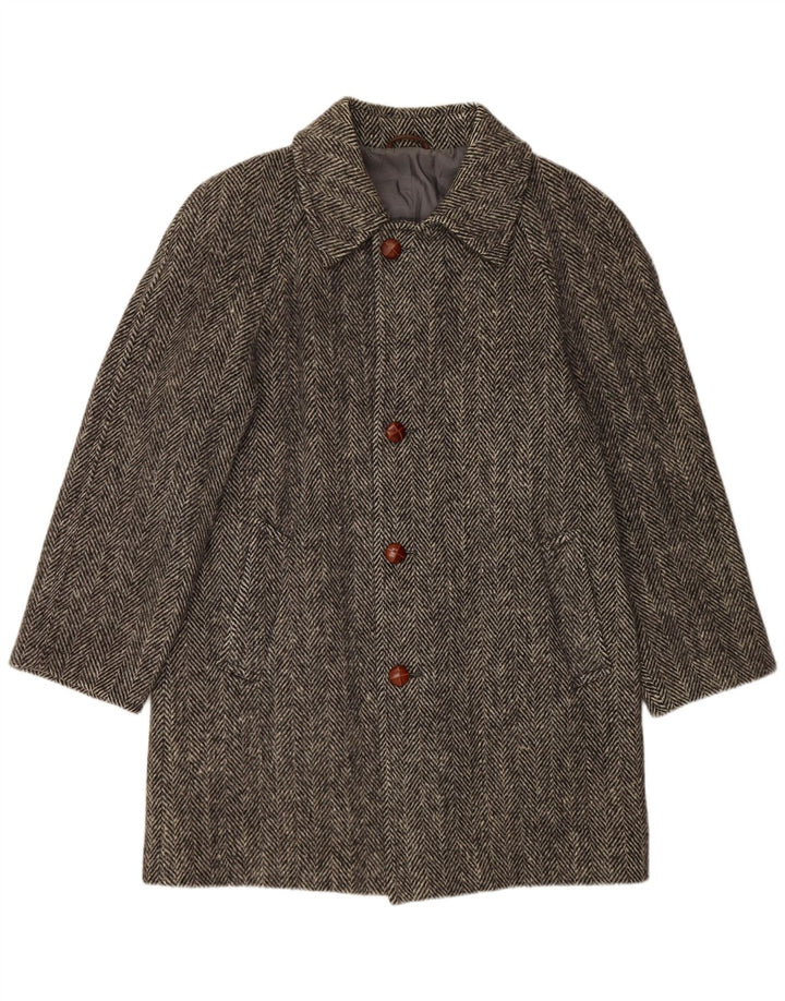 Soprabito da uomo BLUE DEVIL UK 38 Lana a spina di pesce grigio medio