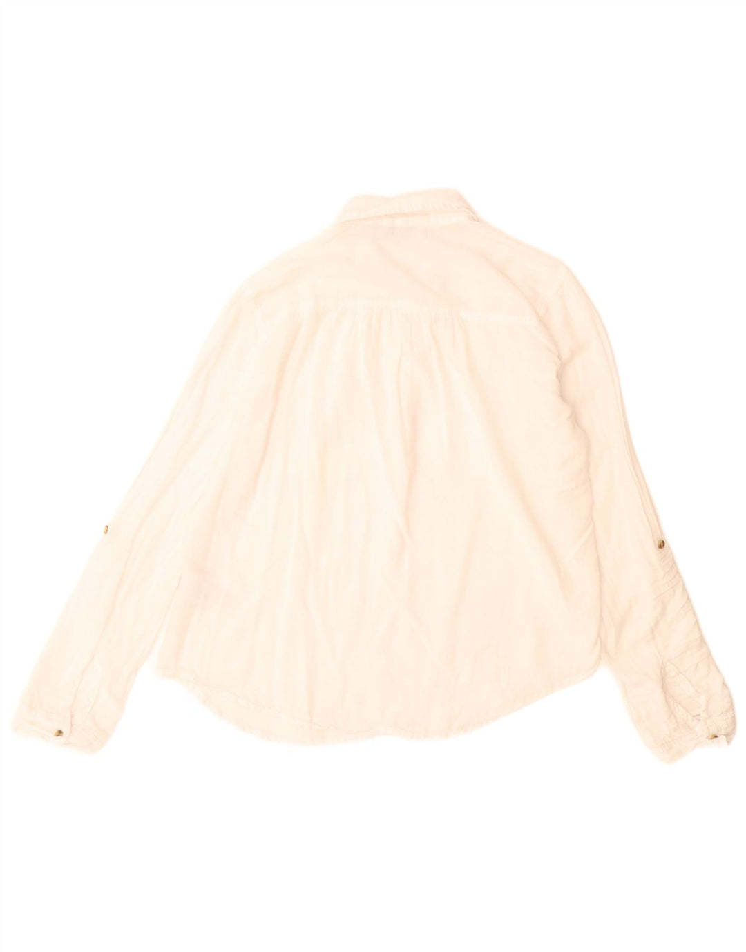 Camicia pullover da donna Hollister UK 6 XS cotone bianco