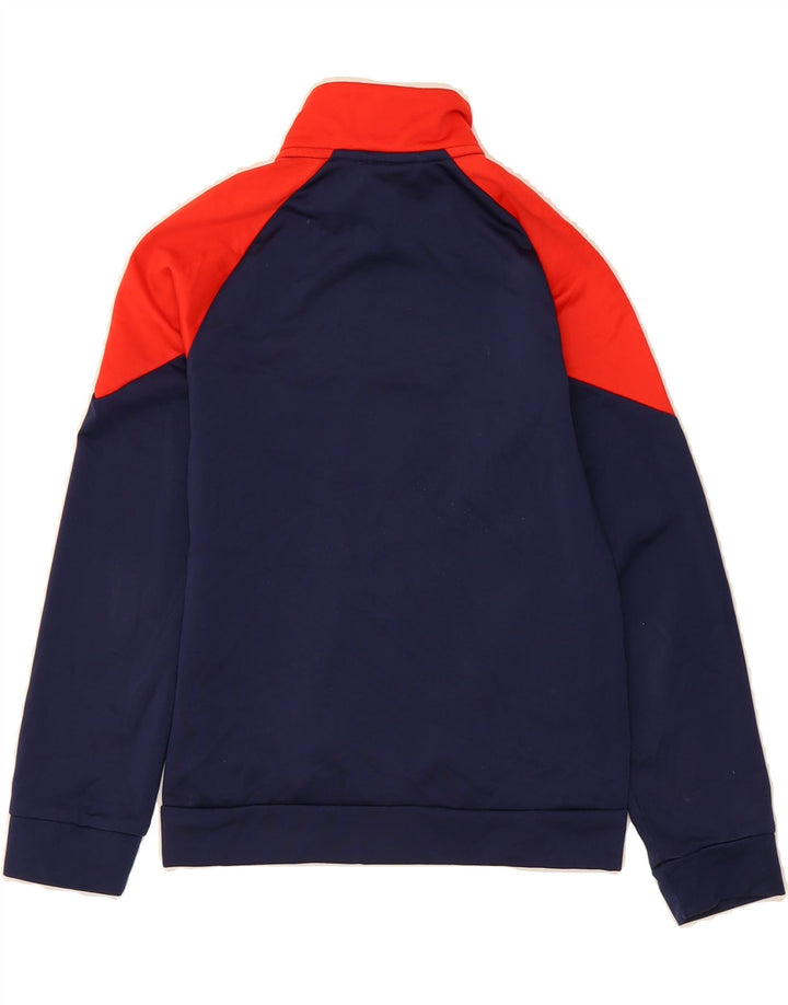 PUMA Boys Tracksuit Top Jacket 9-10 Years Medium  Navy Blue Colourblock Vintage Puma and Second-Hand Puma from Messina Hembry 