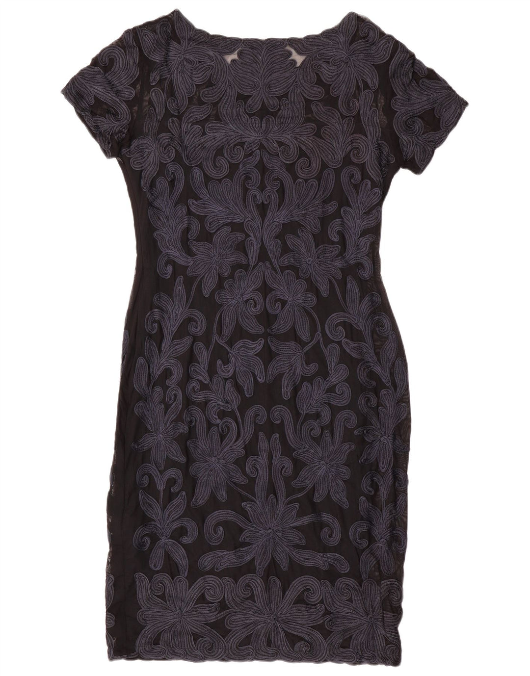 Abito tubino in pizzo da donna Phase Eight UK 14 Blu navy medio floreale