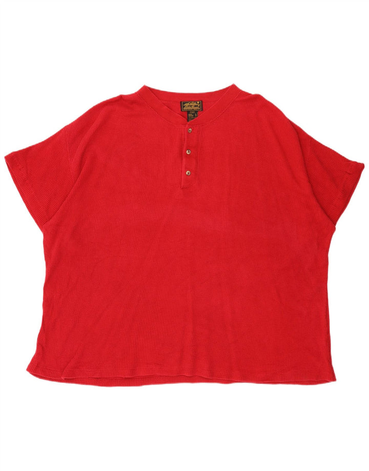 T-shirt da uomo ampia EDDIE BAUER XL in cotone rosso