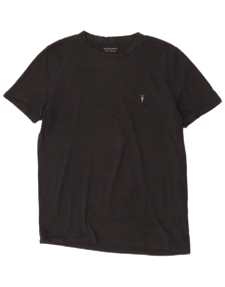 T-shirt da uomo All Saints Top grande in cotone nero