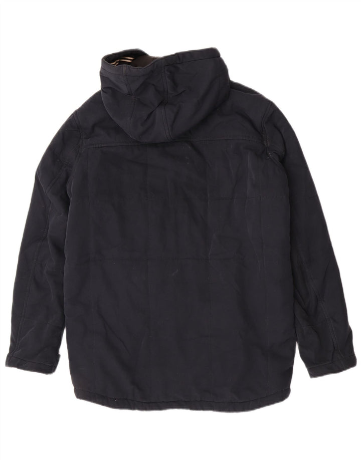 Giacca a vento con cappuccio da uomo Jack & Jones UK 36 Small Poliestere blu navy