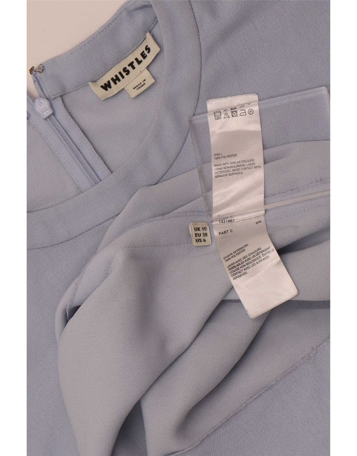 Abito a trapezio oversize da donna con maniche a 3/4 di Whistles UK 10 piccolo blu