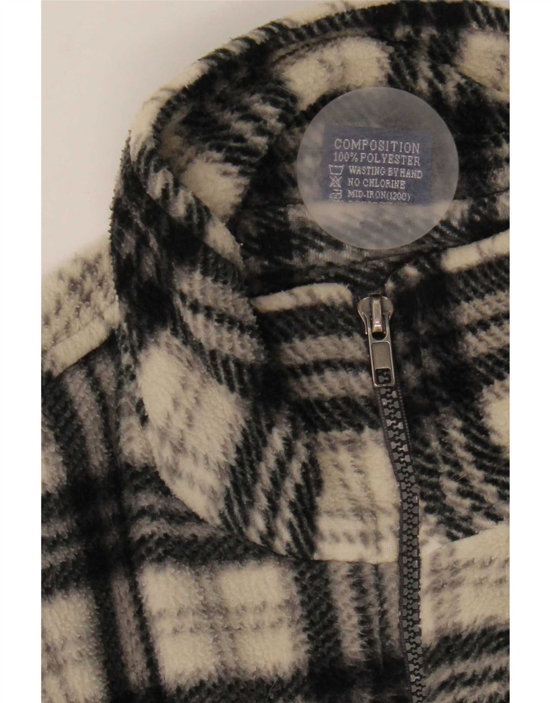 Giacca in pile da uomo Extreme UK 44 2XL Poliestere a quadri beige