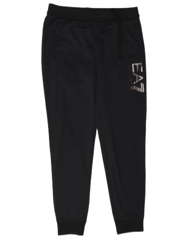 Pantaloni da tuta con grafica da uomo Emporio Armani Joggers grandi neri