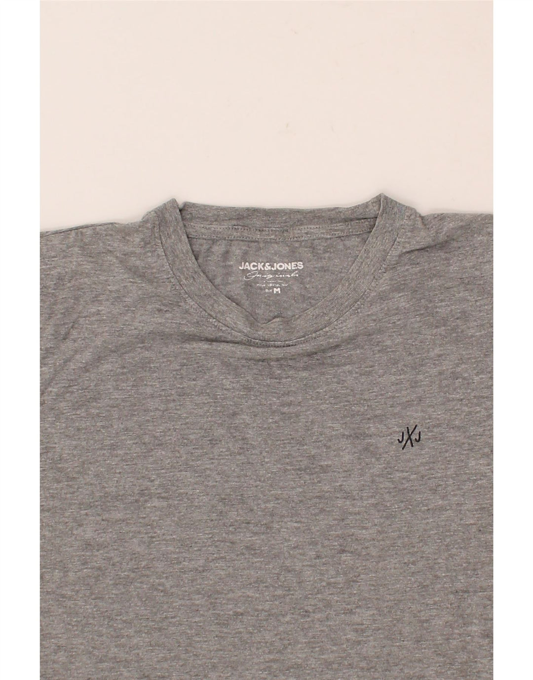 JACK & JONES Mens T-Shirt Top Medium Grey Cotton Vintage Jack & Jones and Second-Hand Jack & Jones from Messina Hembry 