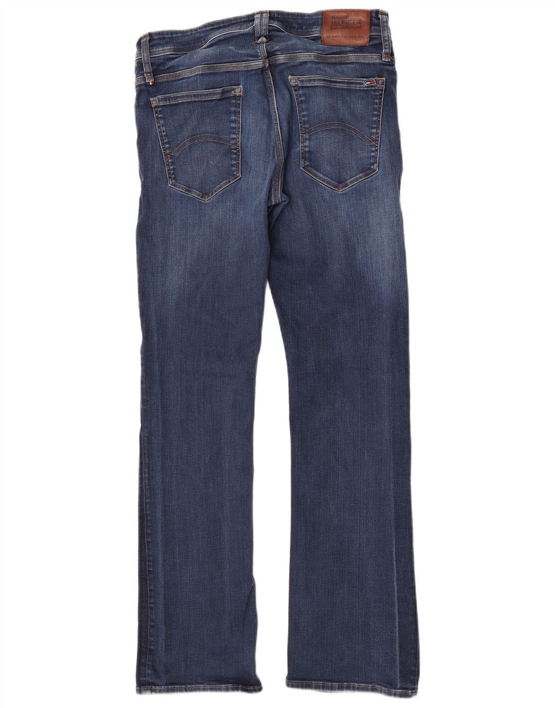 Tommy Hilfiger Uomo Ryan Bootcut Jeans W34 L34 Cotone Blu