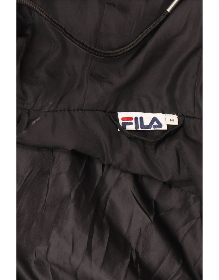 Giacca bomber con cappuccio da uomo Fila UK 38 poliestere color block medio nero