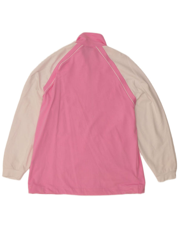 Giacca da tuta da donna Lotto UK 20 2XL Cotone color block rosa