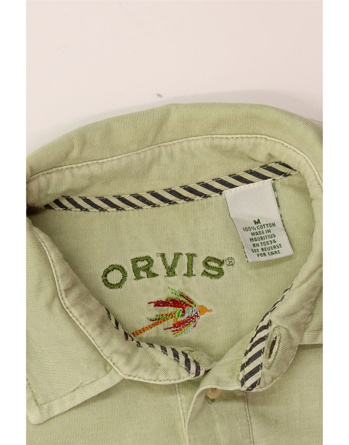 Polo da uomo ORVIS in cotone verde medio