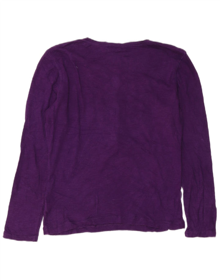 Top da donna a maniche lunghe Chaps UK 14 cotone viola medio