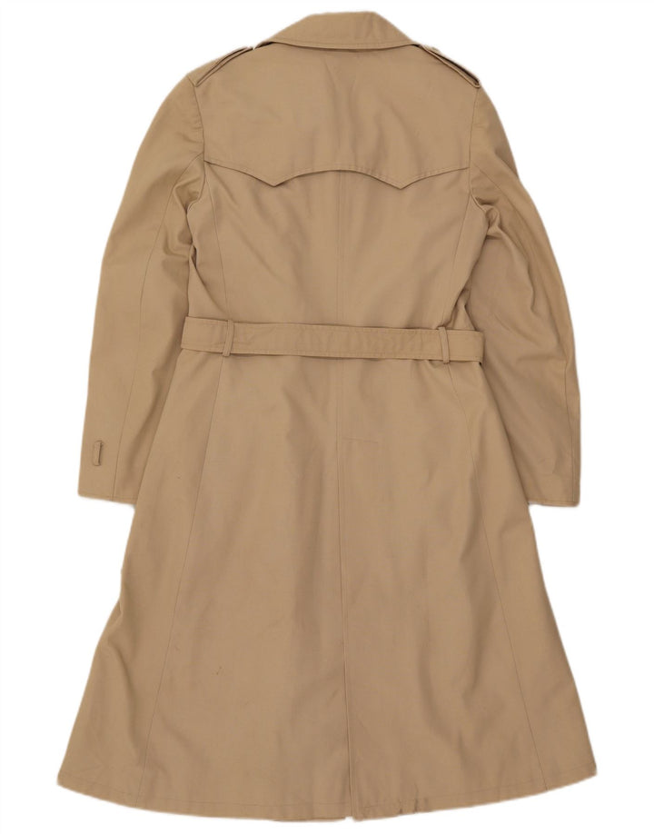 SALCO Womens Trench Coat UK 8 Small Beige Polyester