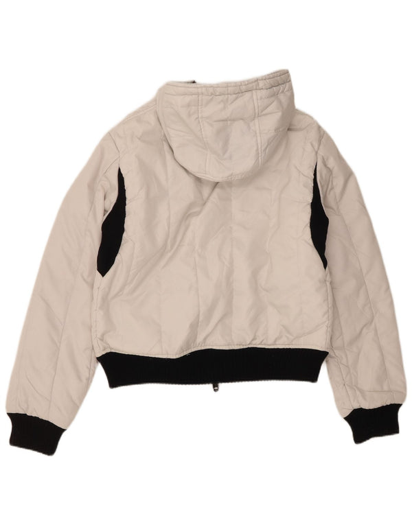 Giacca imbottita con cappuccio da donna Refrigiwear UK 16 Large White Colourblock