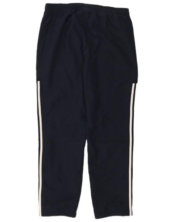 Pantaloni da tuta da uomo Adidas grandi sportivi in poliestere blu navy