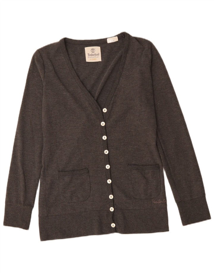 Maglione cardigan da donna TIMBERLAND UK 10 piccolo grigio