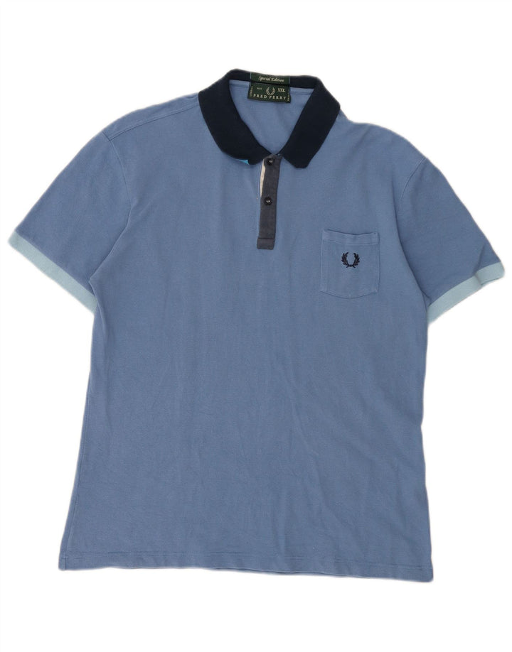 Polo da uomo FRED PERRY 2XL cotone blu