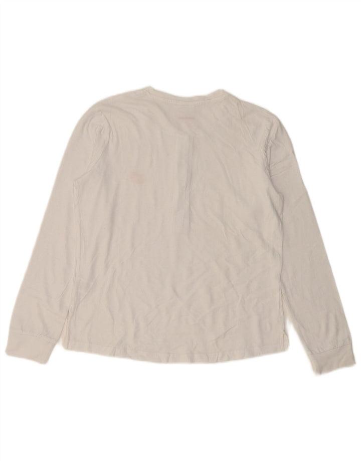 Top da donna a maniche lunghe Lotto UK 10 piccolo cotone bianco