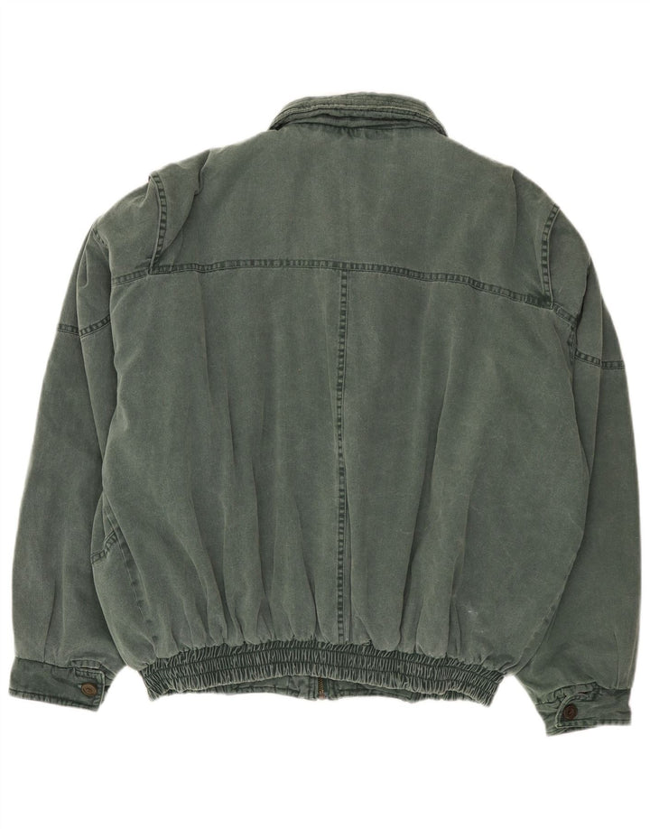 Giubbotto bomber da uomo VINTAGE UK 42 XL verde