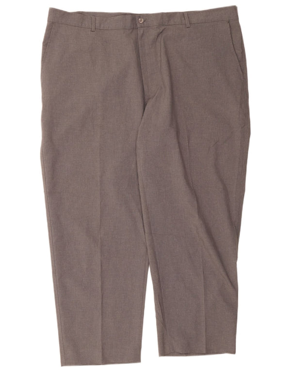 Pantaloni chino dritti da uomo Farah W48 L29 poliestere grigio