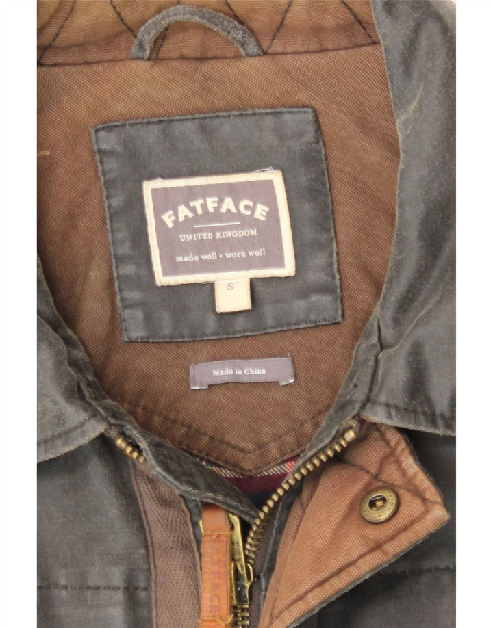 Giacca da uomo in cotone cerato Fat Face UK 36 Small Poliestere grigio
