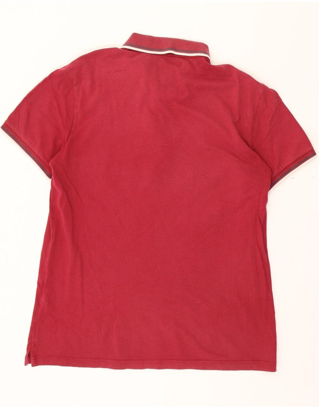 DIADORA Mens Polo Shirt XL Red Cotton Vintage Diadora and Second-Hand Diadora from Messina Hembry 