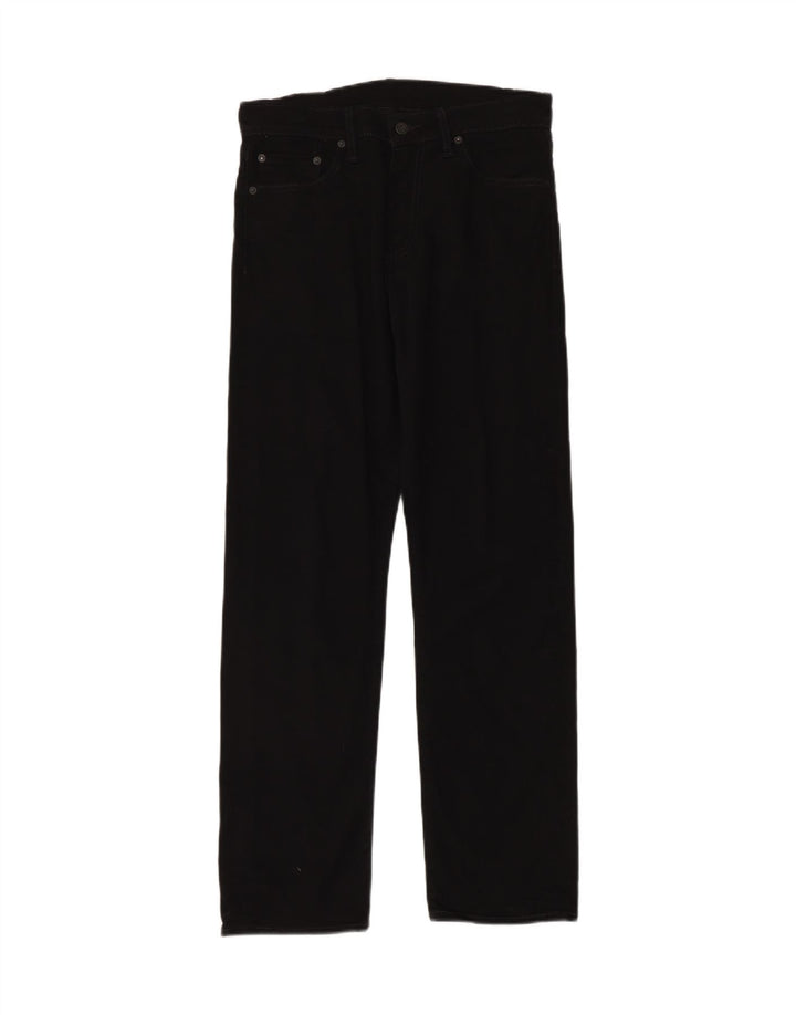 LEVI'S Jeans dritti da uomo 540 vestibilità rilassata W31 L32 cotone nero