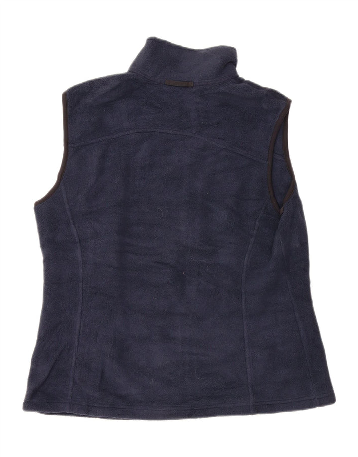 EDDIE BAUER Womens Fleece Gilet UK 16 Large Navy Blue Polyester Vintage Eddie Bauer and Second-Hand Eddie Bauer from Messina Hembry 